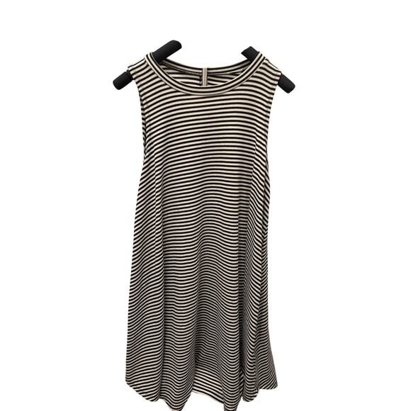 By Together You & I Black and White Striped Nautical Women’s Dress Size M - Picture 1 of 9